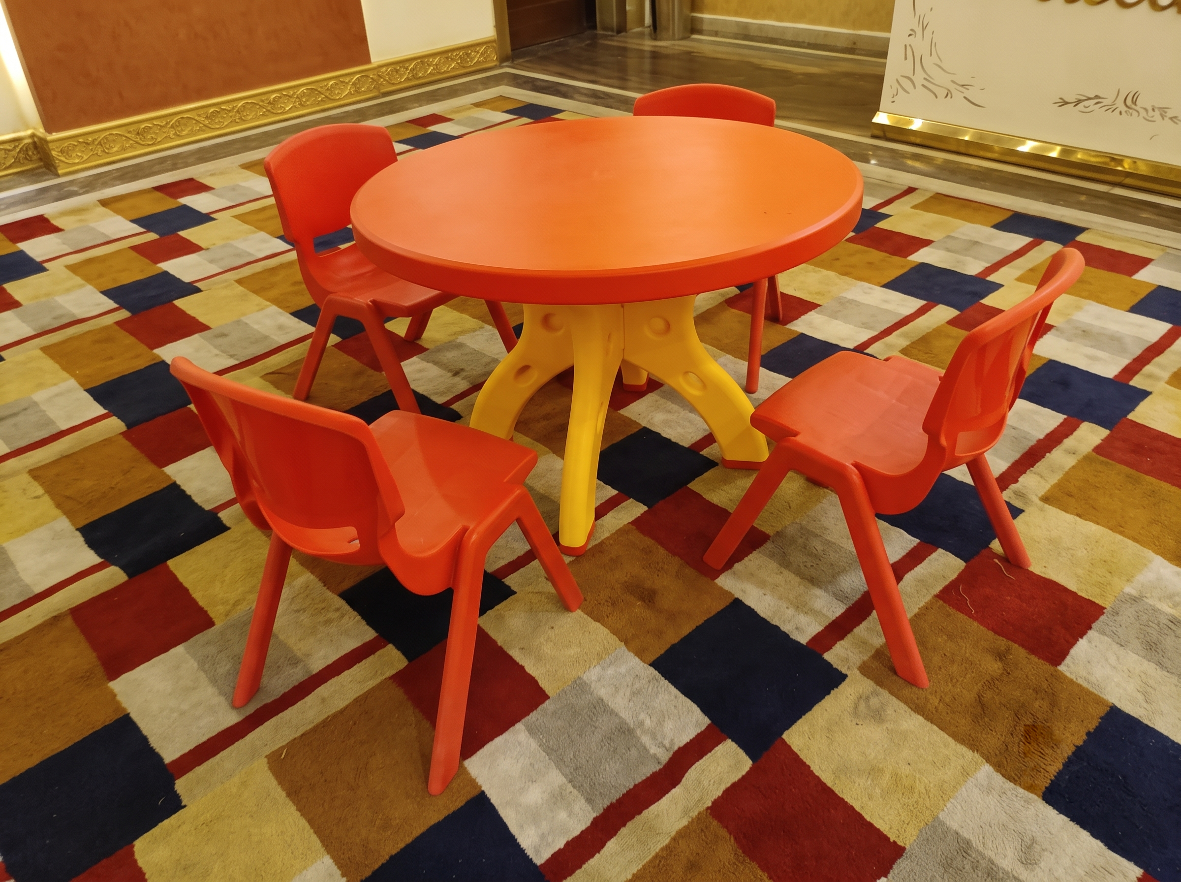 Concept visualisation of modular classroom furniture